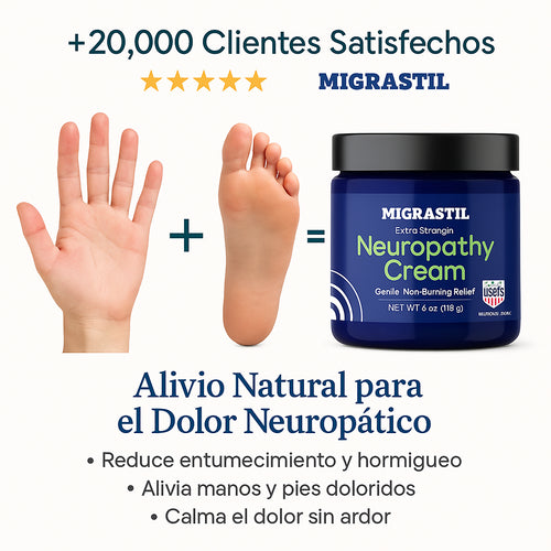 Calma el ardor y hormigueo en minutos | Crema Natural para Neuropatía