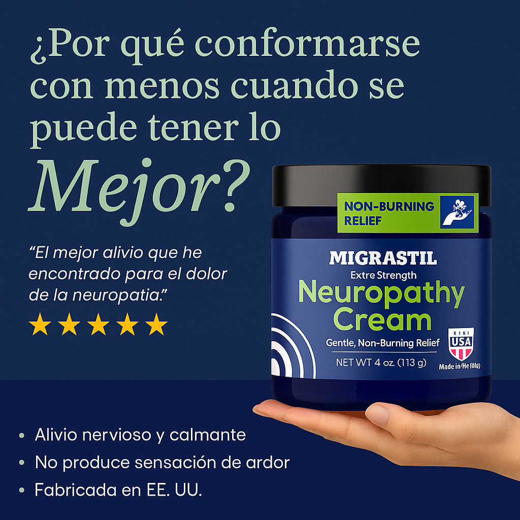 Calma el ardor y hormigueo en minutos | Crema Natural para Neuropatía