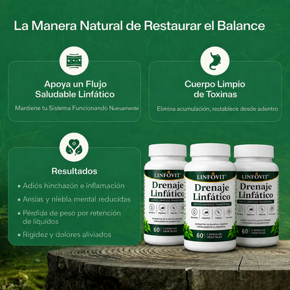 Linfovit™: Soporte metabólico para combatir la retención de líquidos