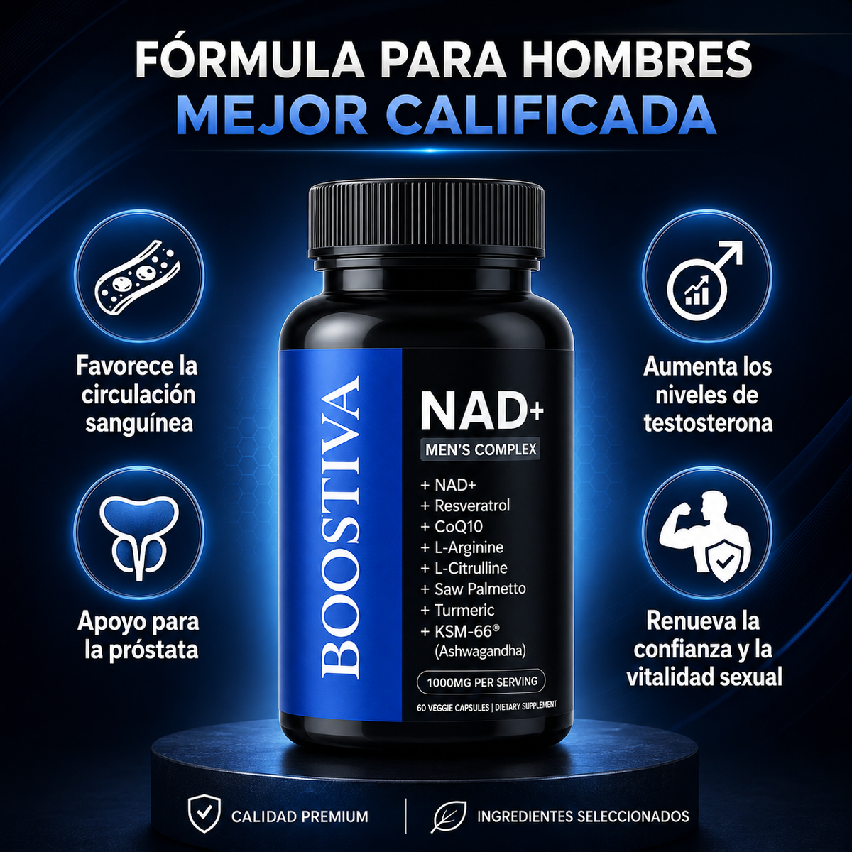 NAD+ Liposomal para Hombres