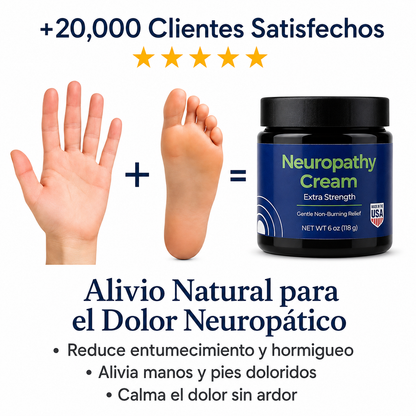 Crema Natural para Neuropatía: Calma el ardor y hormigueo en minutos