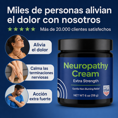 Crema Natural para Neuropatía: Calma el ardor y hormigueo en minutos