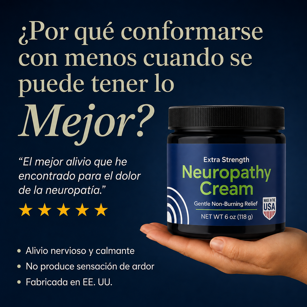 Crema Natural para Neuropatía: Calma el ardor y hormigueo en minutos