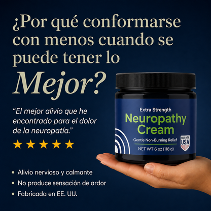 Crema Natural para Neuropatía: Calma el ardor y hormigueo en minutos