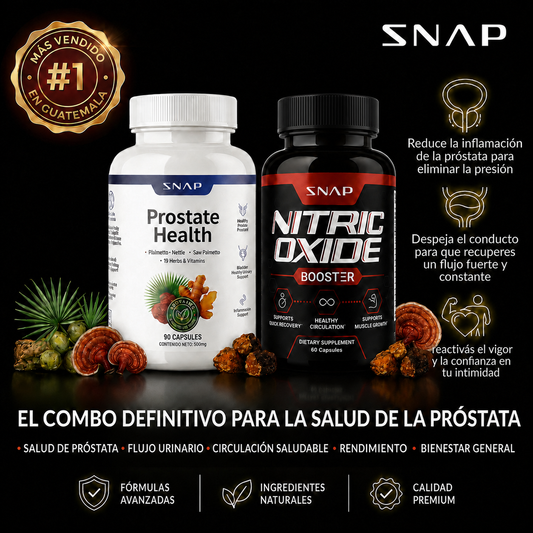 Combo 2x1 Definitivo Salud Prostática: Prostata Health + Óxido Nítrico