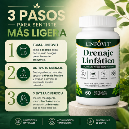 Linfovit™: Soporte metabólico para combatir la retención de líquidos