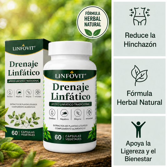 Linfovit™: Soporte metabólico para combatir la retención de líquidos