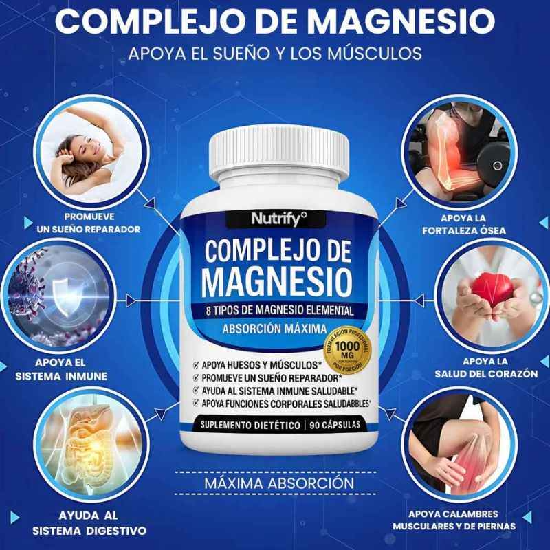 Magnesium Complex 8 en 1 | Energía, descanso y recuperación