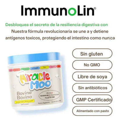 Miracle Moo: Calostro Bovino | Fortalece tu sistema inmune recuperando la salud intestinal