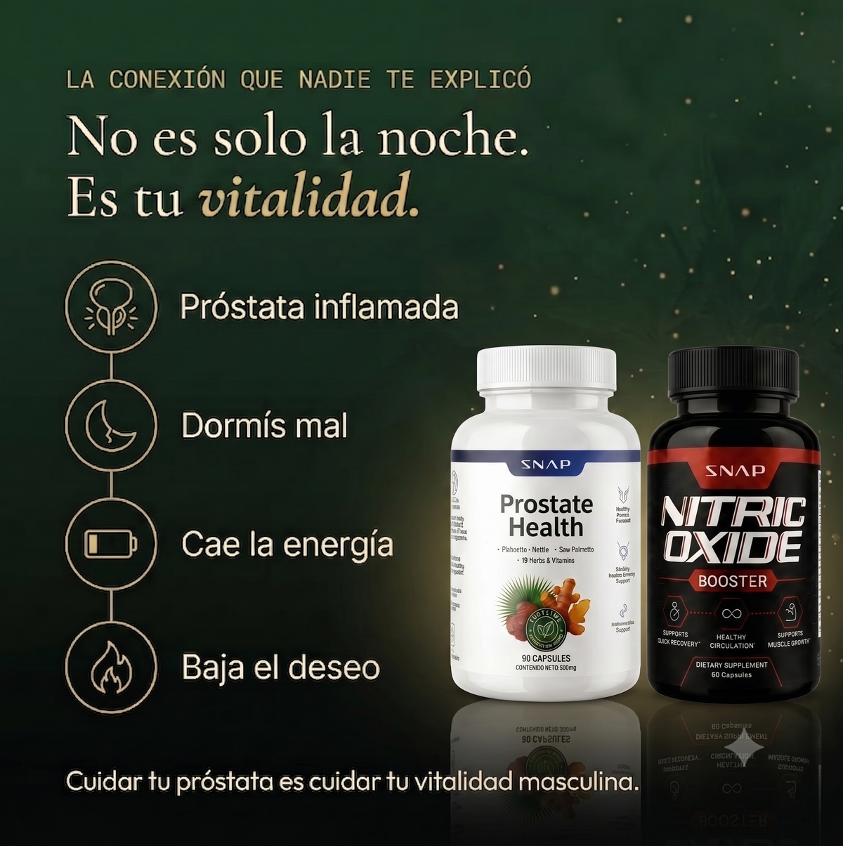 Combo 2x1 Definitivo Salud Prostática: Prostata Health + Óxido Nítrico