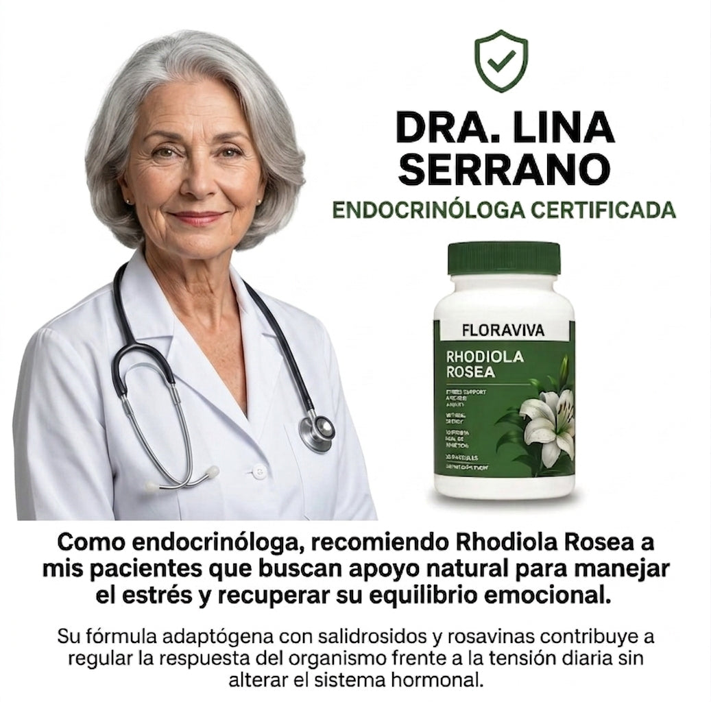 Rhodiola Rosea |  Baja los niveles de cortisol naturalmente