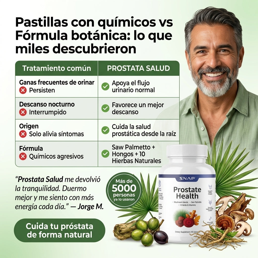 Desinflama la próstata y recupera tu tranquilidad | 90 Capsulas