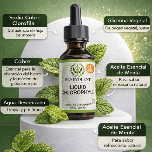 Clorofila Benevolent: Suplemento détox a base de clorofila