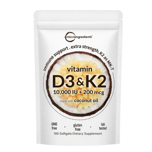 Vitamina D3+K2+ Aceite de Coco 90 Capsulas