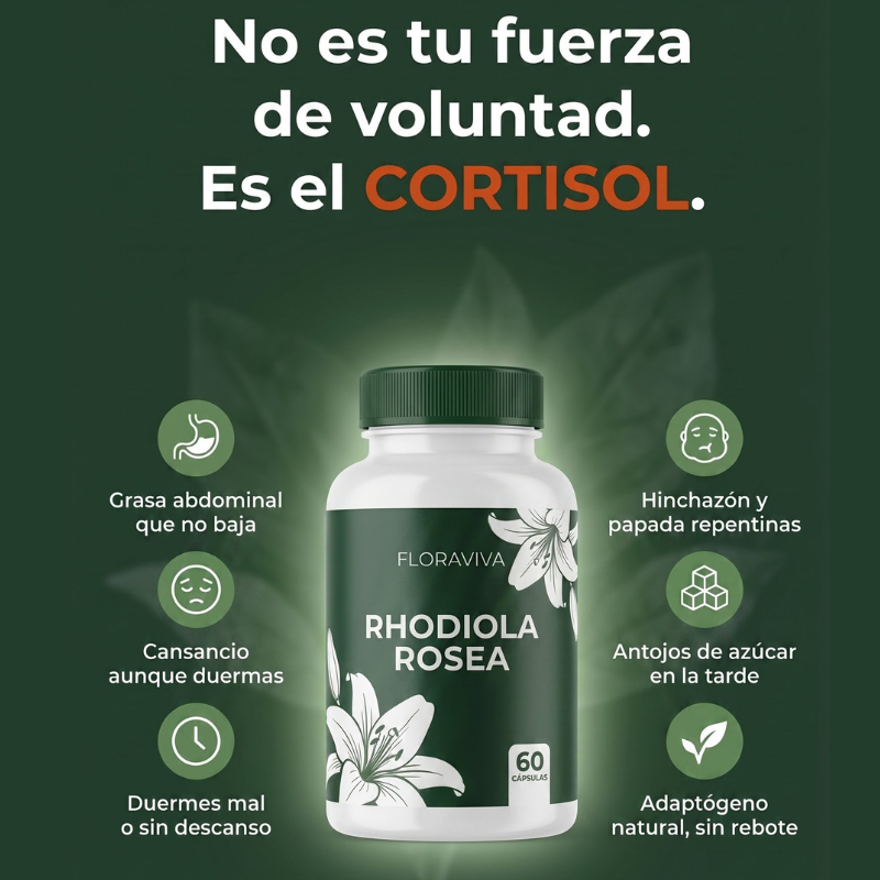 Rhodiola Rosea |  Baja los niveles de cortisol naturalmente