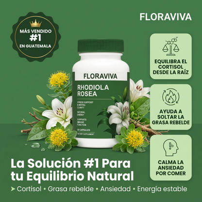 Rhodiola Rosea |  Baja los niveles de cortisol naturalmente