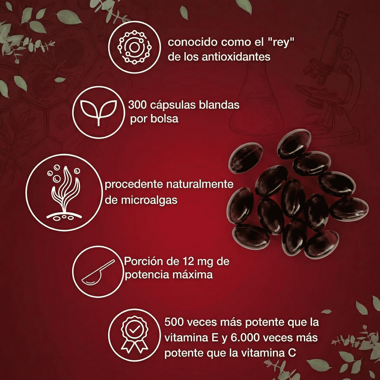 Astaxantina Natural 12mg — Si tu médico te dijo que hay que monitorear tus riñones, esto es lo que puedes empezar a hacer hoy