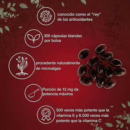 Astaxantina Natural 12mg — Si tu médico te dijo que hay que monitorear tus riñones, esto es lo que puedes empezar a hacer hoy