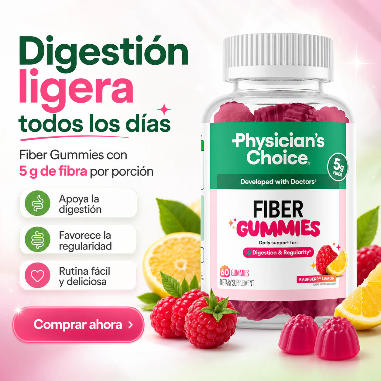 Gomitas de Fibra Prebiótica | Tu digestión en equilibrio