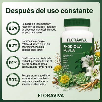 Rhodiola Rosea |  Baja los niveles de cortisol naturalmente