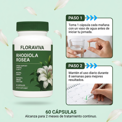 Rhodiola Rosea |  Baja los niveles de cortisol naturalmente